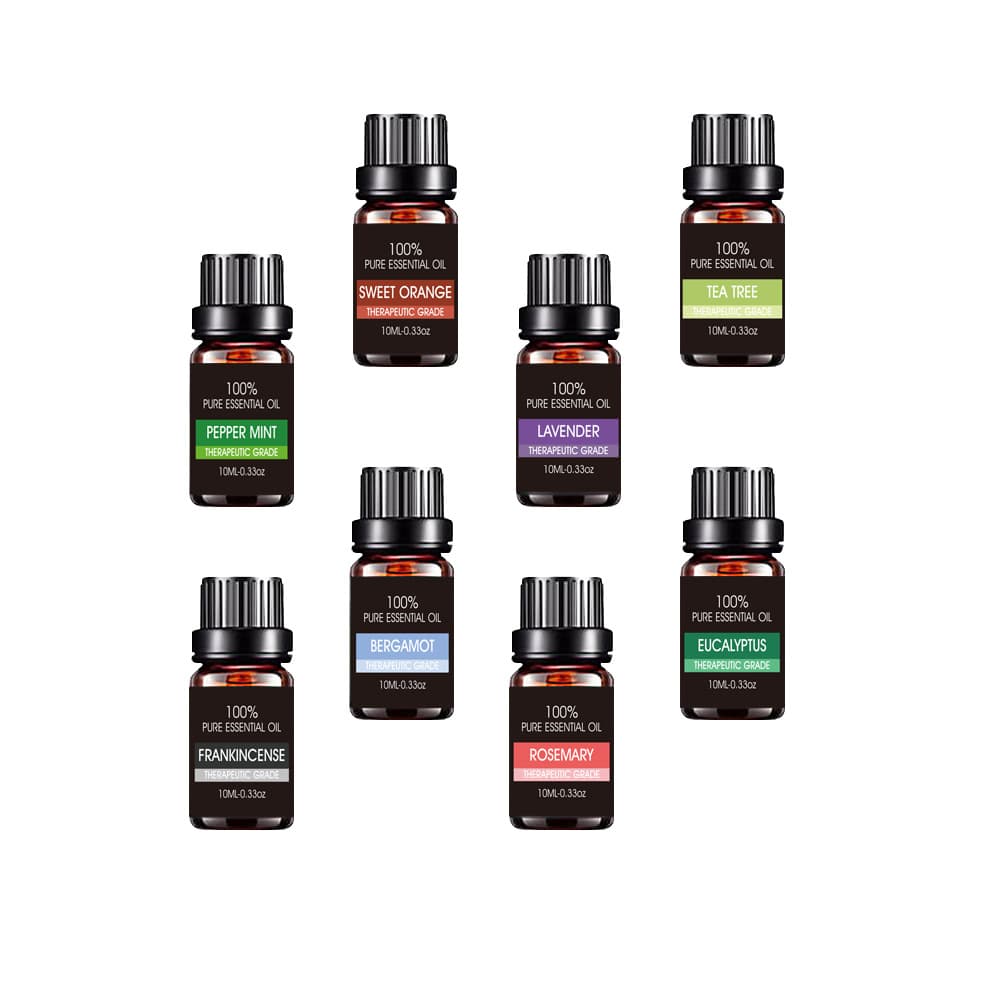 Organic Essential Oils Set - Aromatherapy Gift Kit
